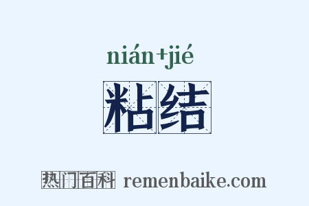 粘结是什么意思的图片